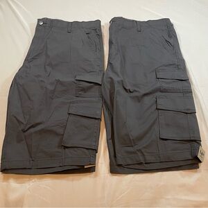 George Men's Dark Gray Messenger Cargo Shorts Bundle